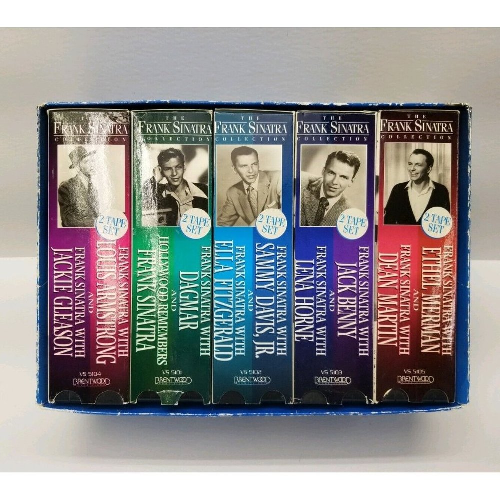 The Frank Sinatra Collection VHS Tapes 2 Tape Set Brentwood Made in USA A6